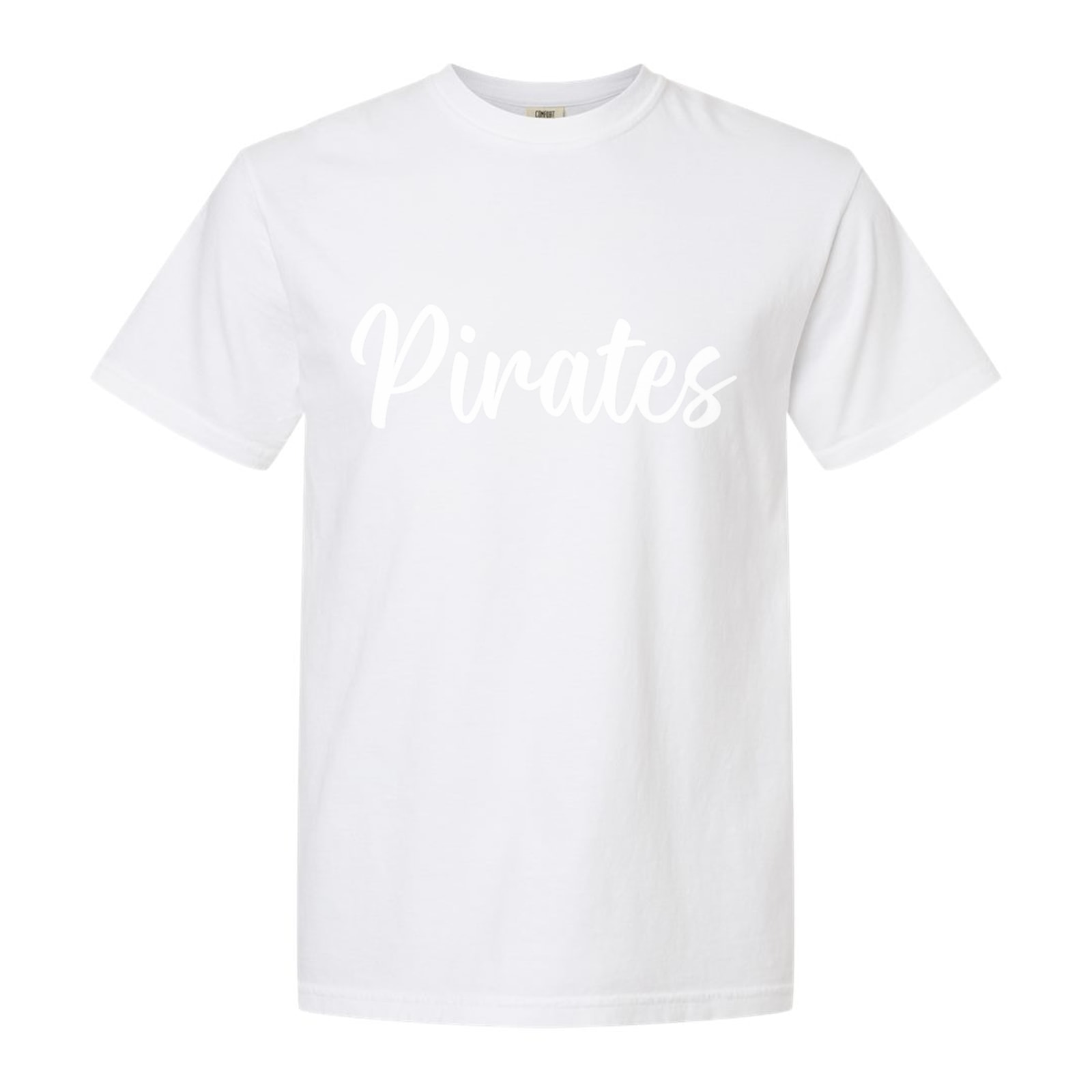 Pirates white puff Bella+Canvas 6008 Racerback Tank