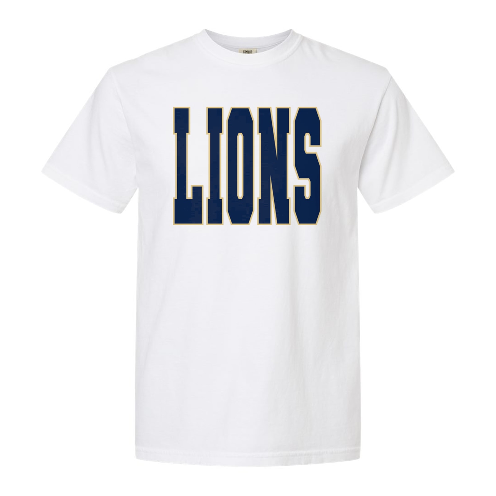 Liions Navy Vegas Gold Gildan 5000B Youth Tee