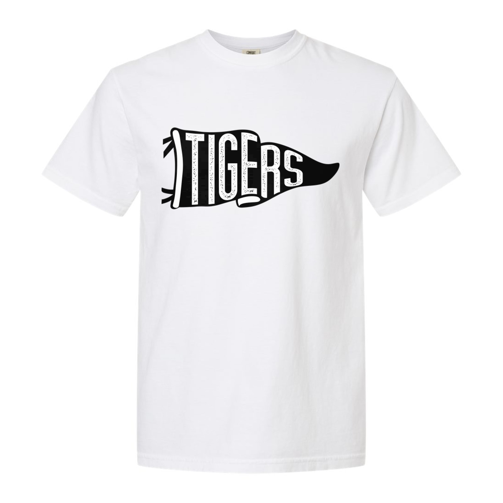 Tigers black flag Gildan 5000B Youth Tee