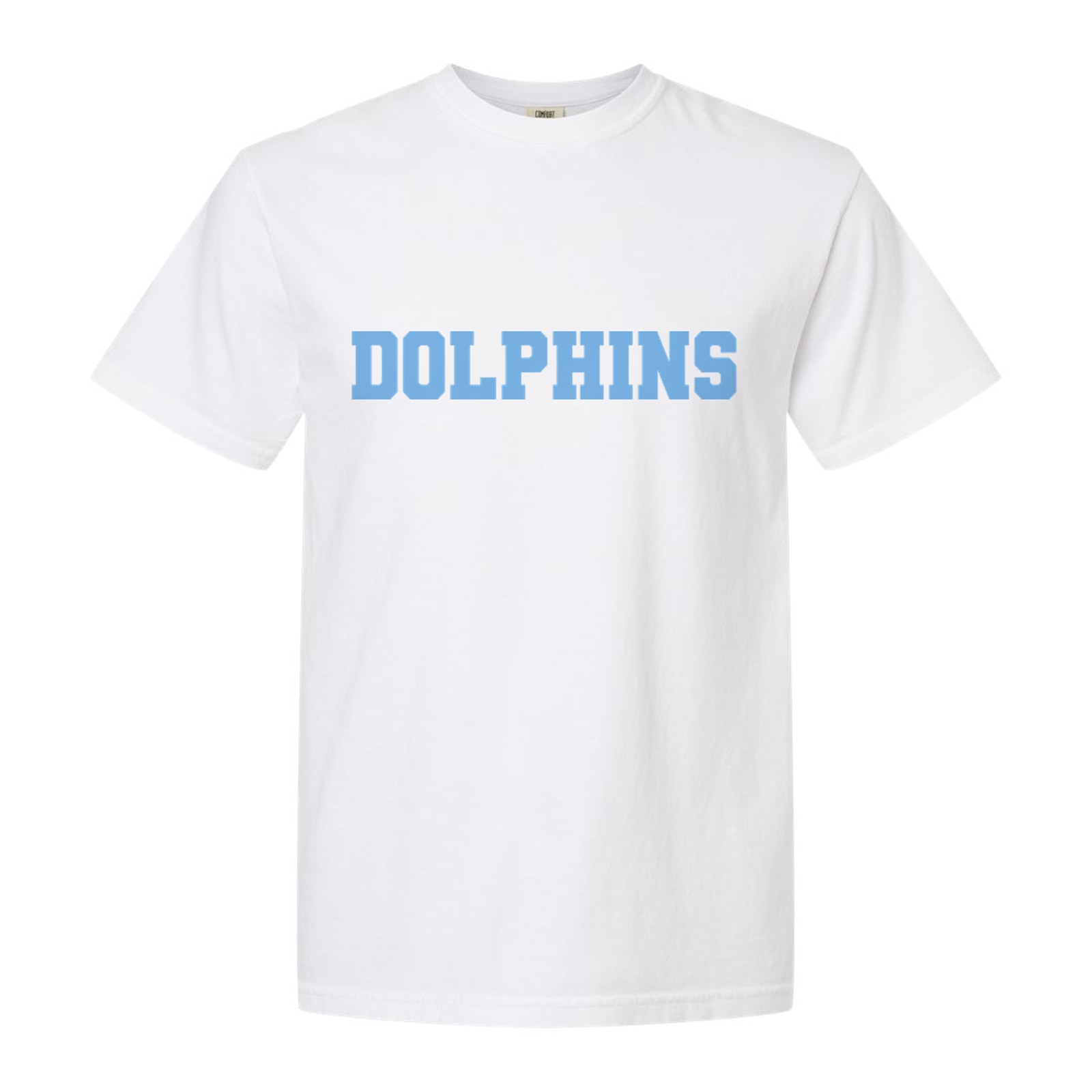 Custom Sweats dolphins columbia blue Comfort Colors 6014 Long Sleeve