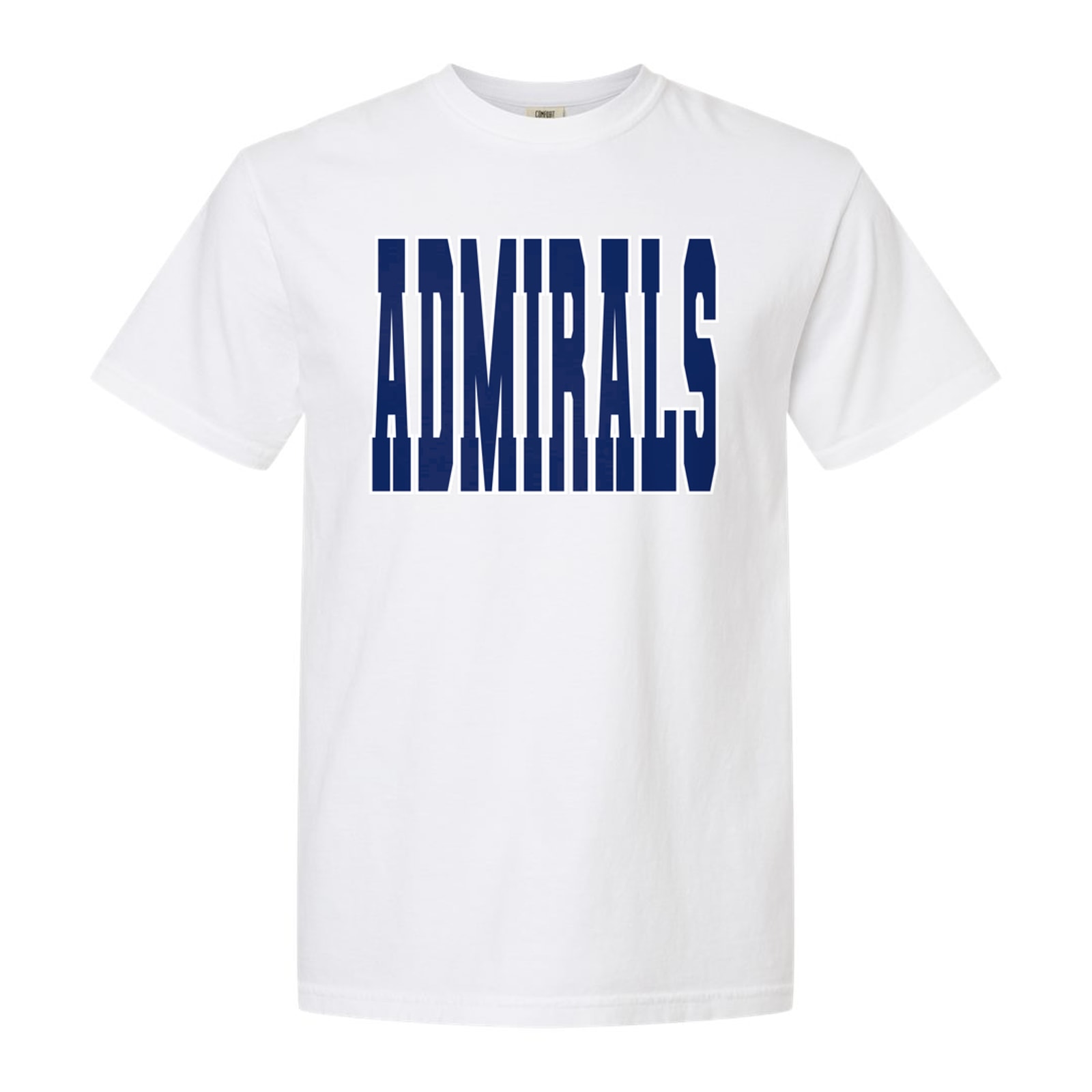 Admirals Bayside navy white Gildan 5000B Youth Tee