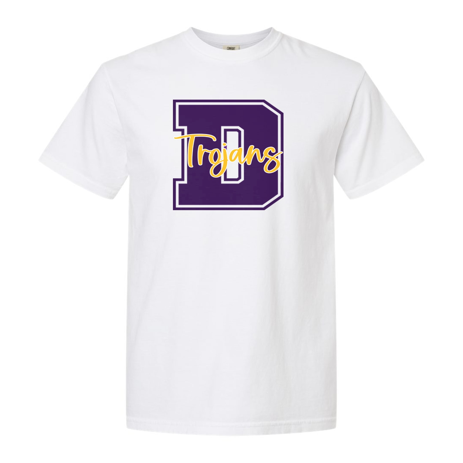 Daphne Trojans D trojans purple gold square block
