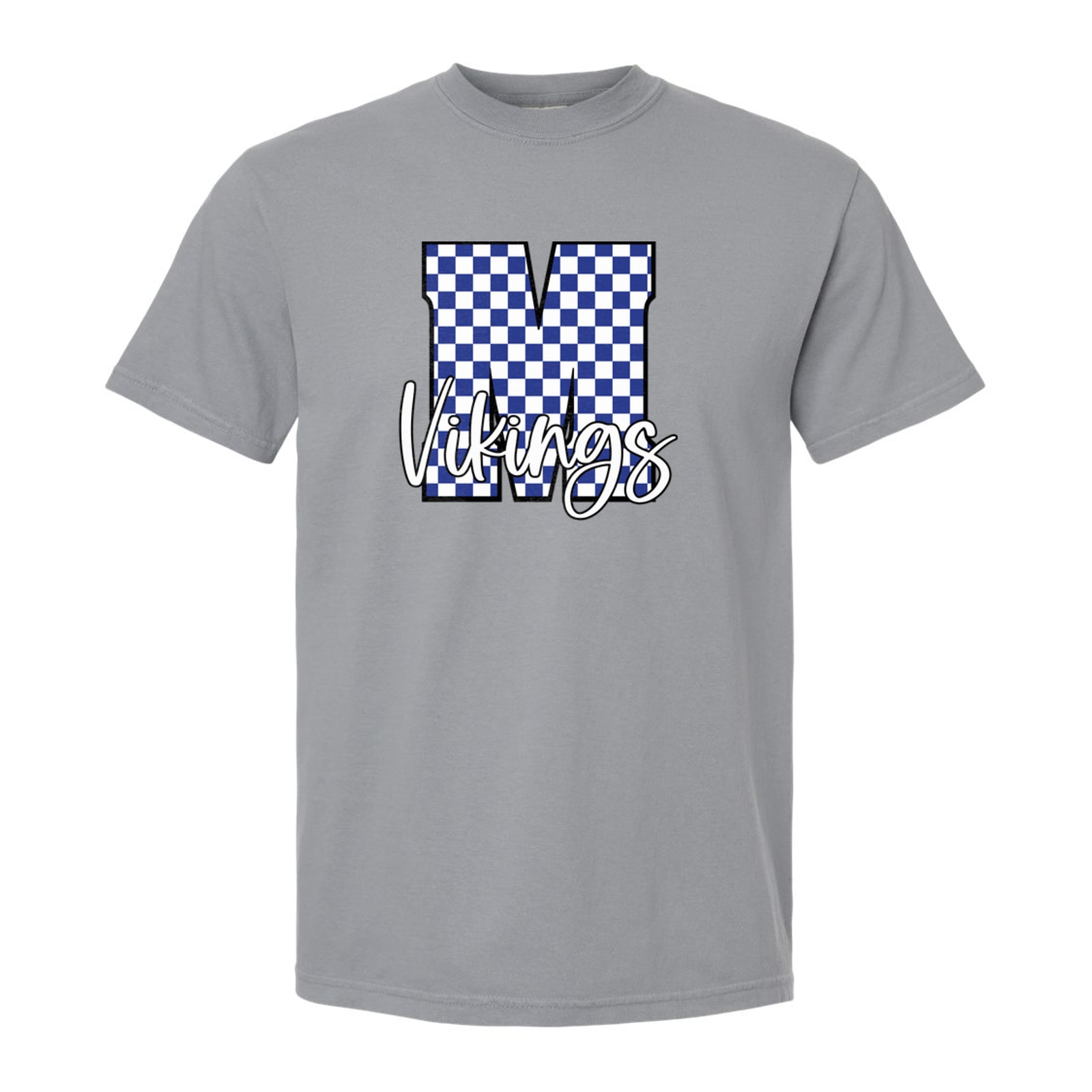 Miamisburg M Checkers Vikings Script