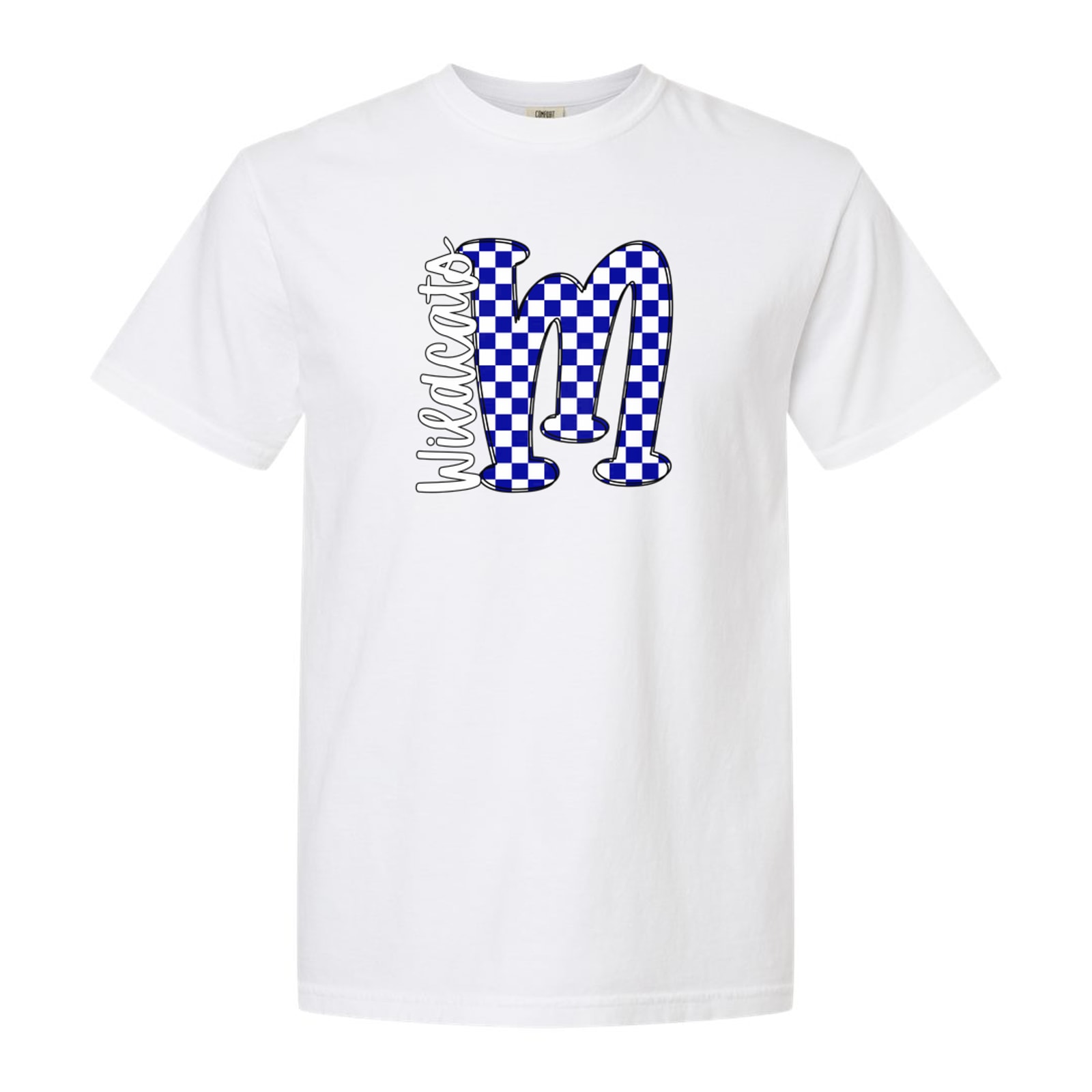 M Big Letter Checkered Wildcats