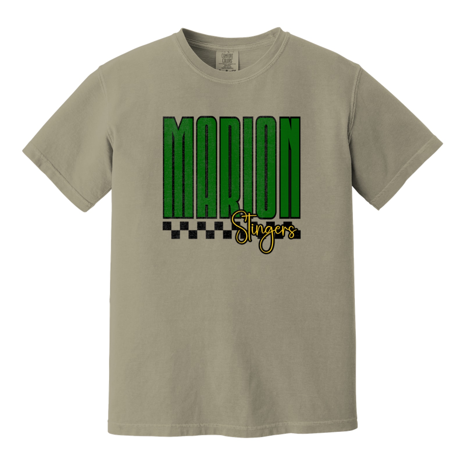 Marion stingers tall checkers green gold black