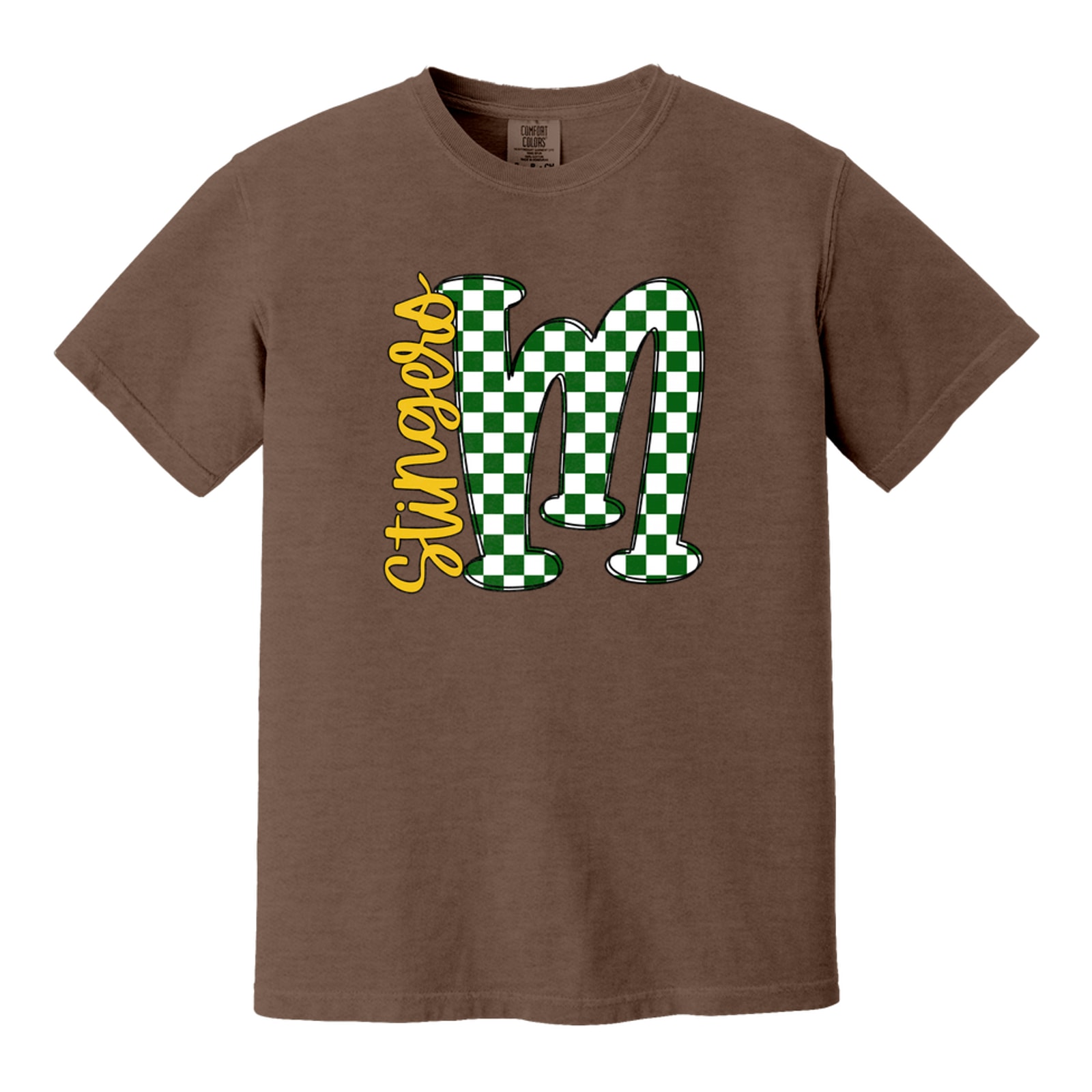 M Big Letter Checkered