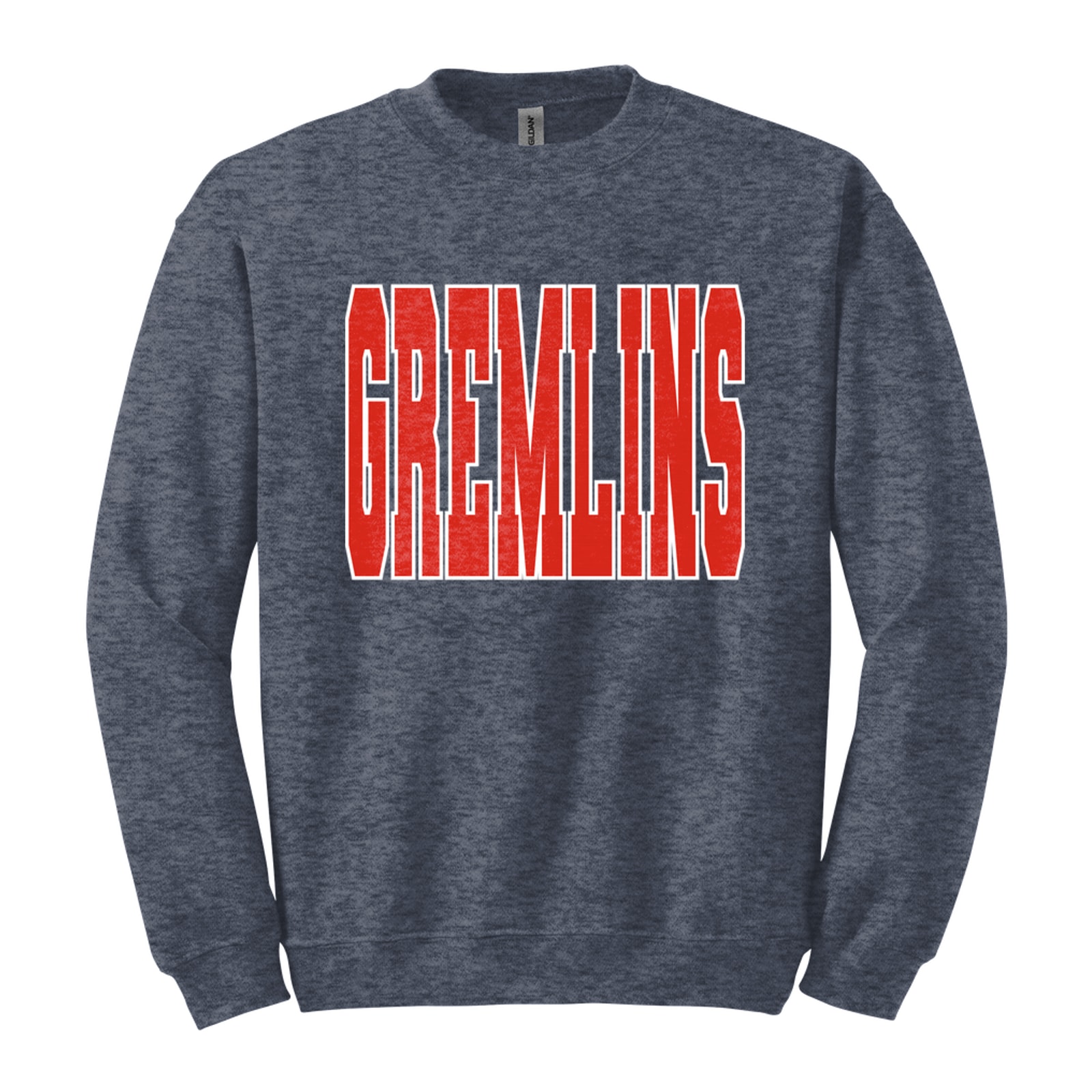 Gremlins Red White Gildan 18000 Fleece