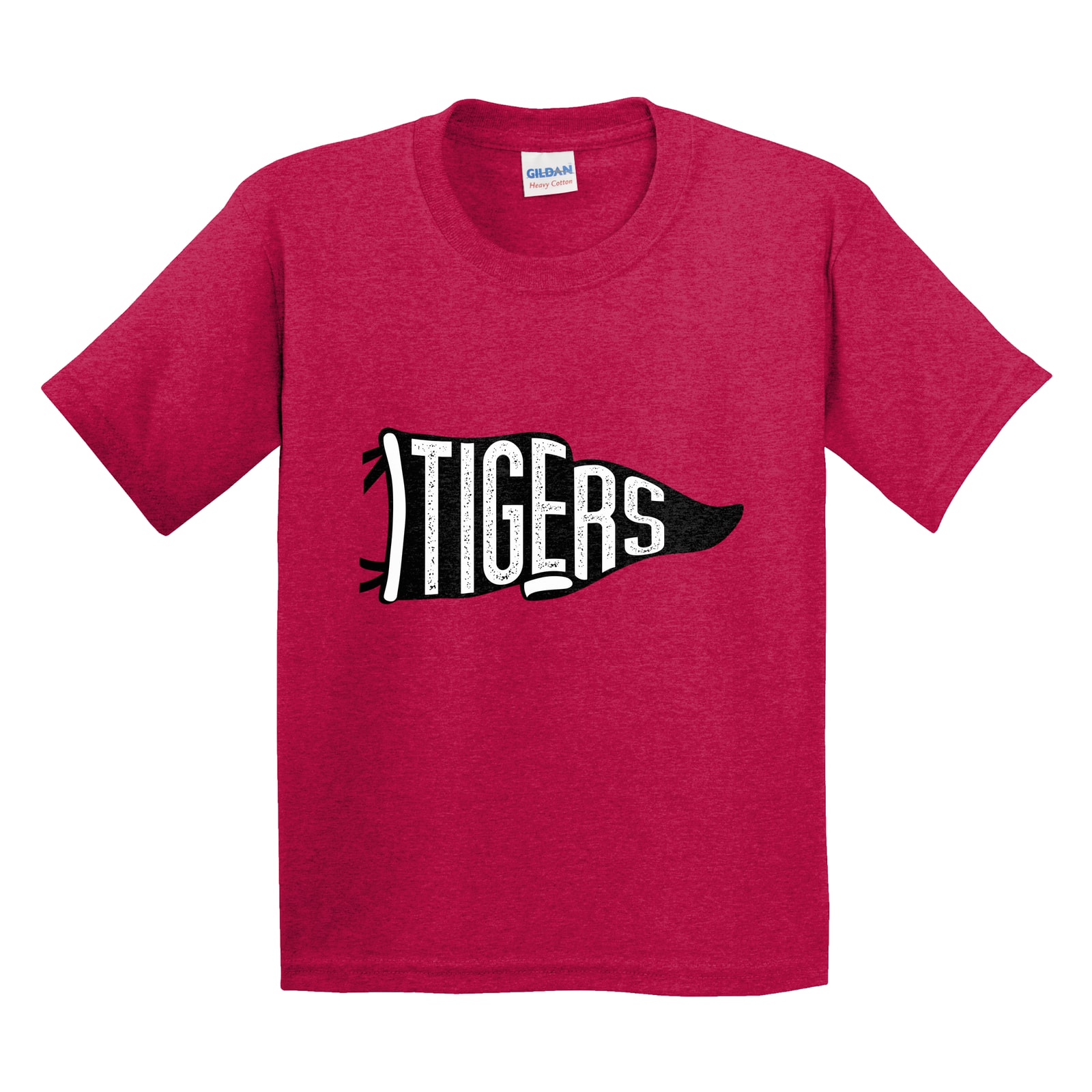 Tigers black tigers Gildan 5000B Youth Tee