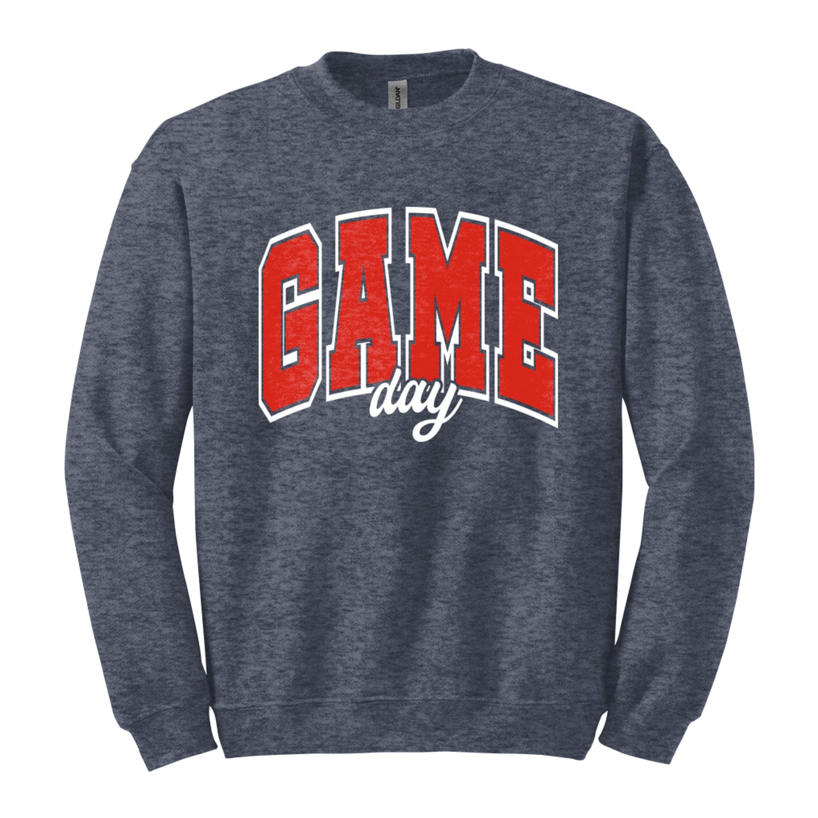 Game Day Arch Sacred Heart Red White Gildan 18000 Fleece