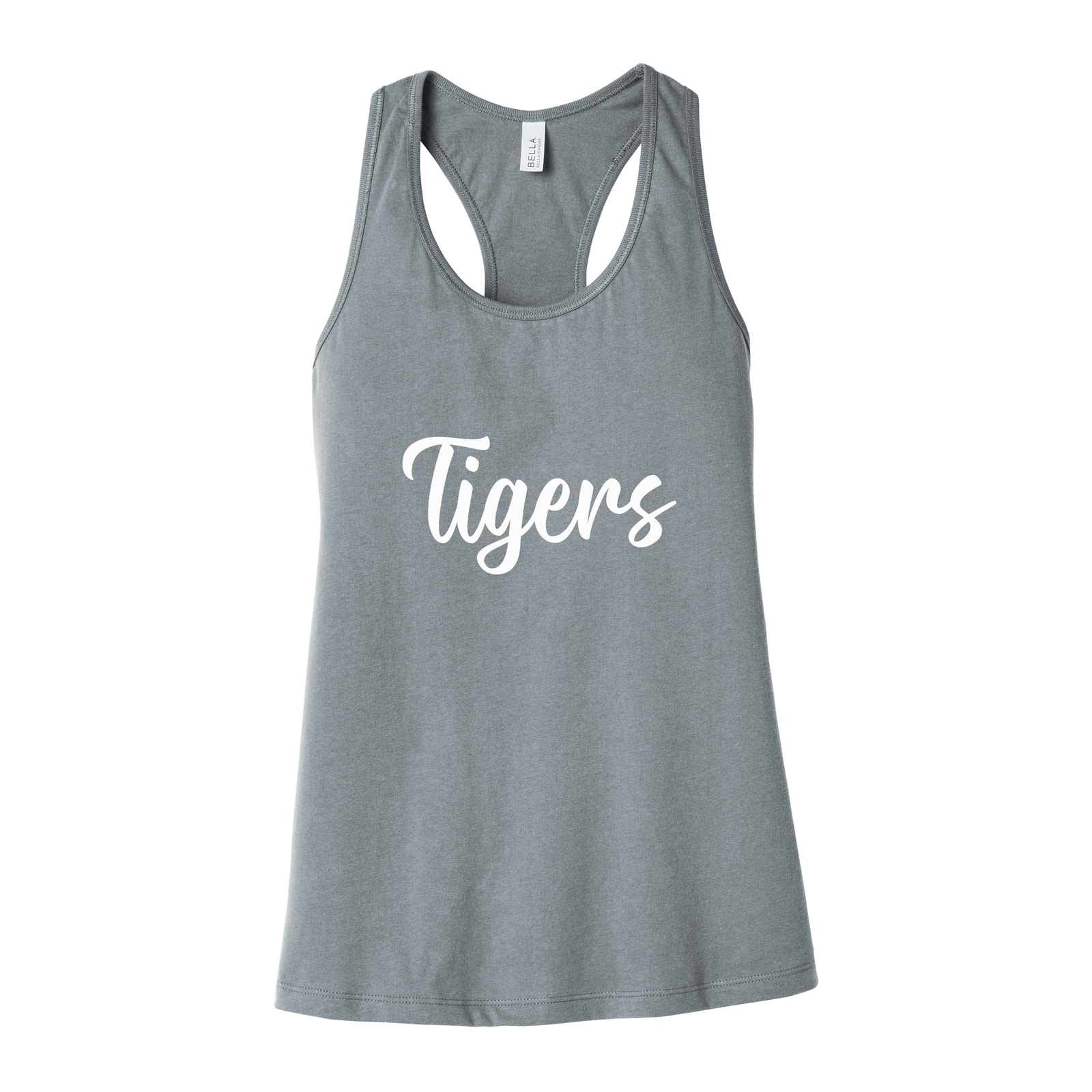 Tigers White Puff Bella+Canvas 6008 Racerback Tank