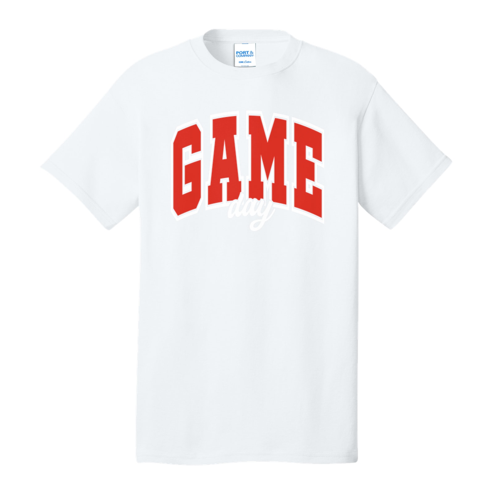 Game Day Arch Sacred Heart Red White Port & Company PC54