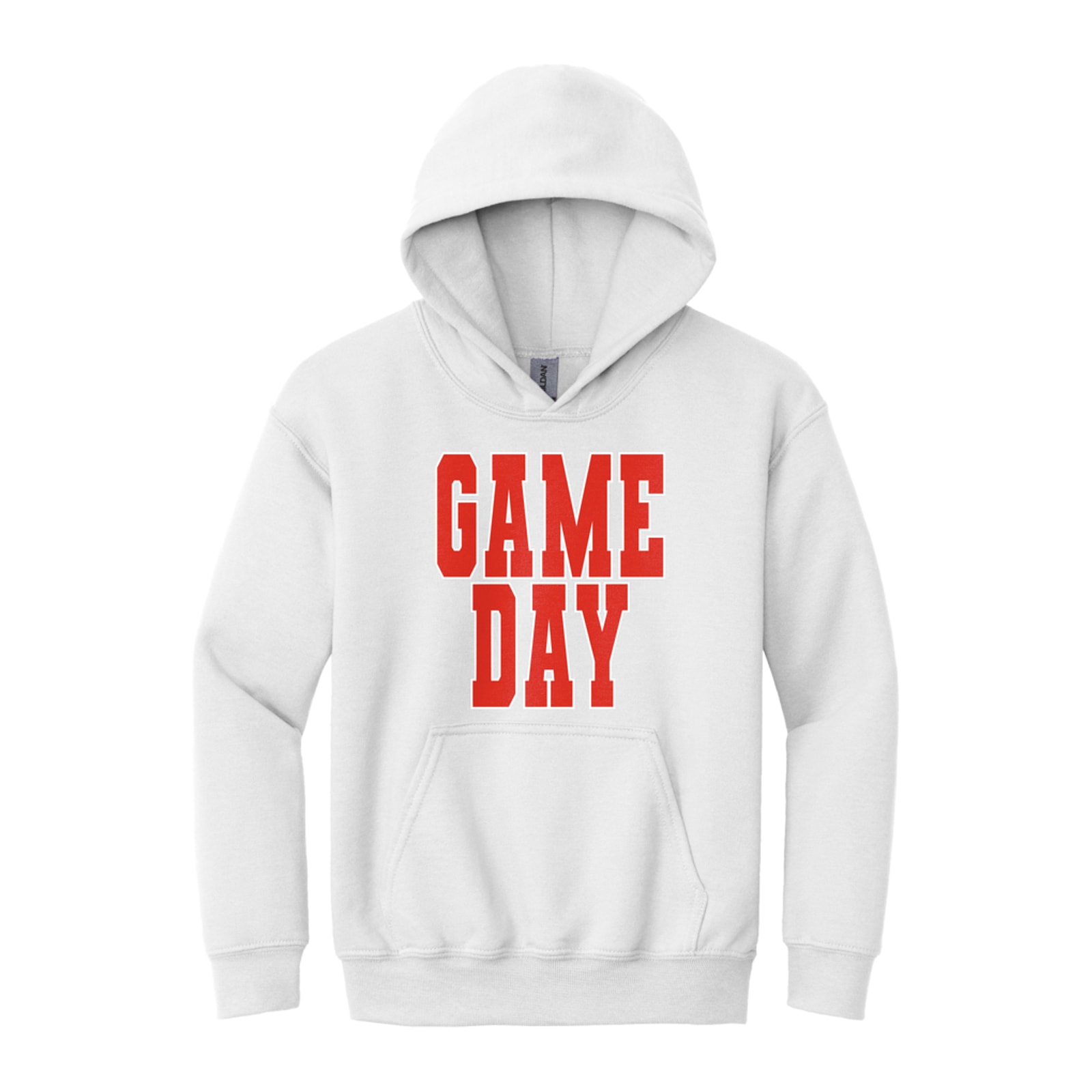 sacred-heart Game Day Sacred Heart Red White Gildan - Youth Heavy Blend Hooded Sweatshirt. 18500B