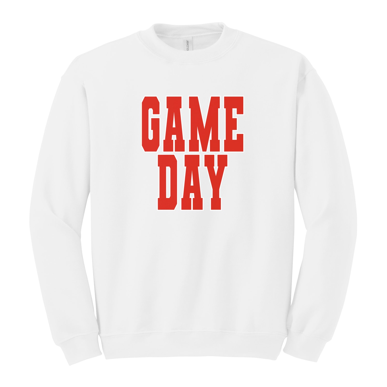 Game Day Sacred Heart Red White Gildan 18000 Fleece