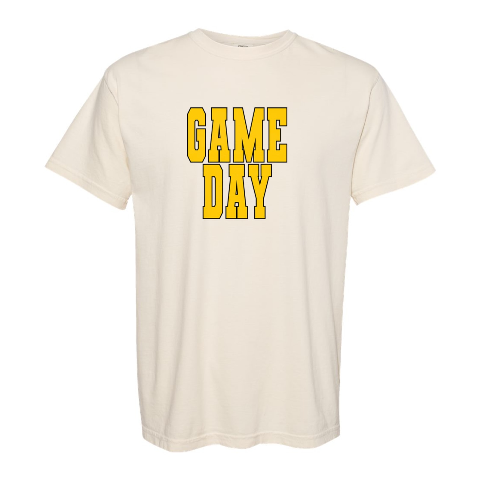 Game day smith cotton gold black Comfort Colors 1717