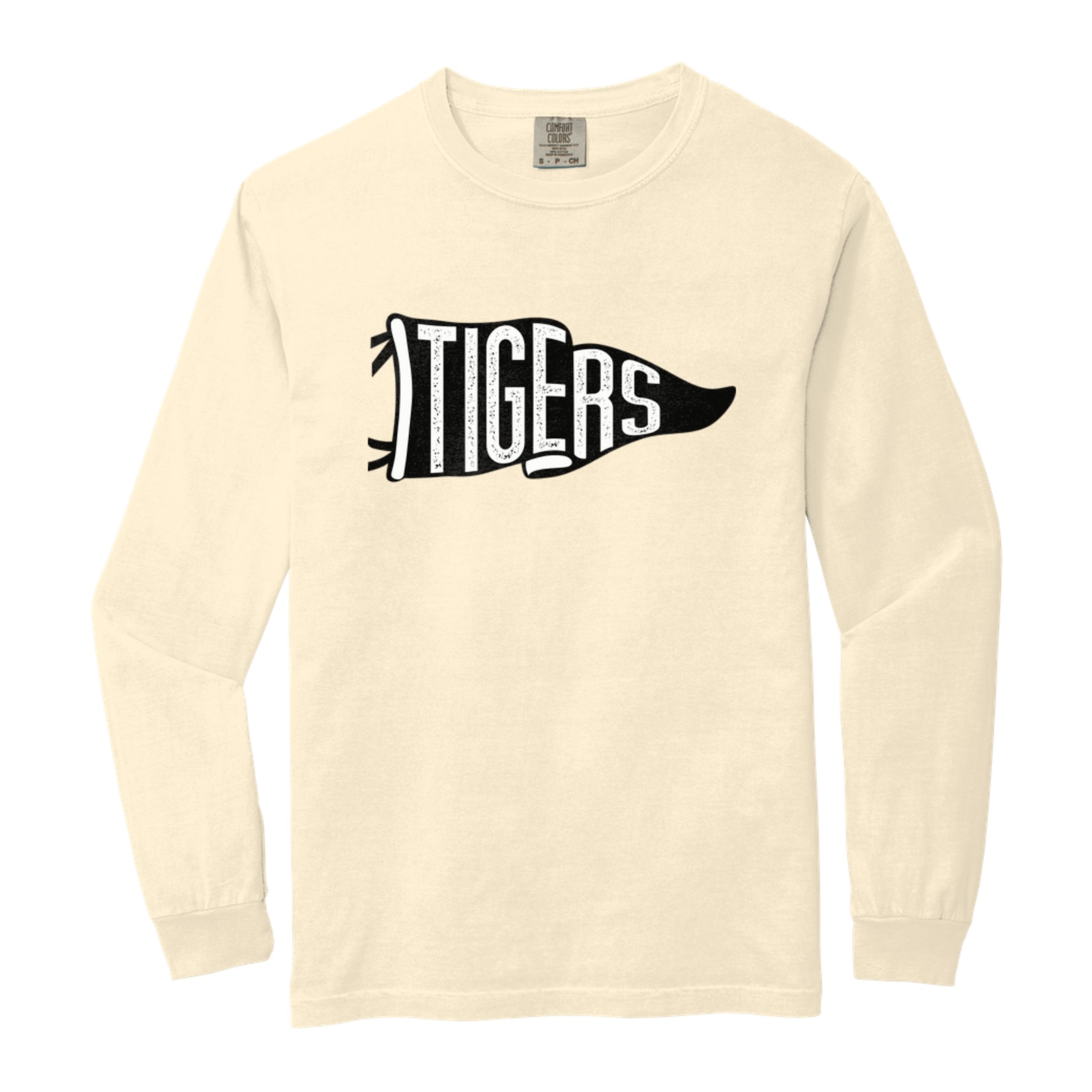 Tigers black tigers Comfort Colors 6014 Long Sleeve