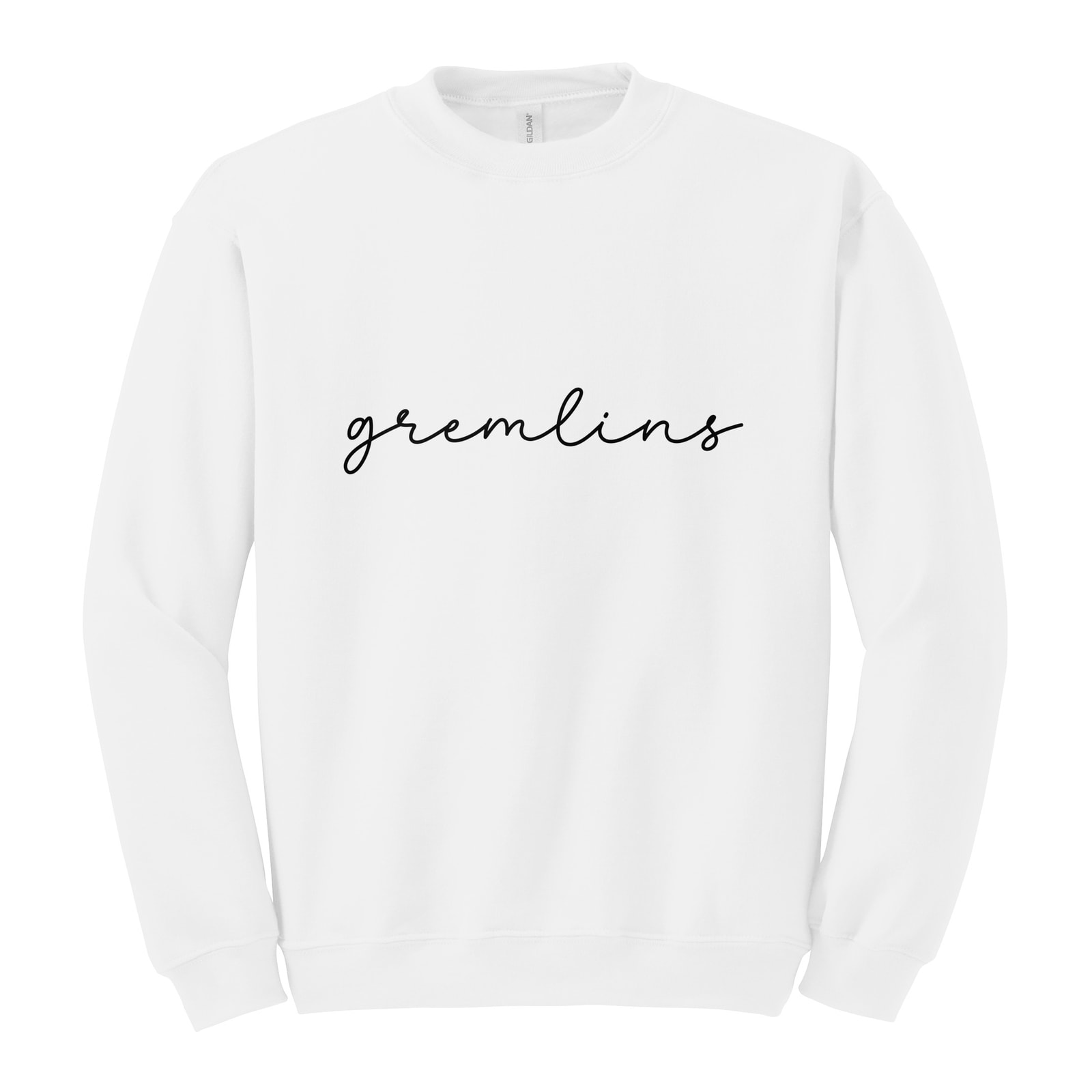 Gremlins script puff Gildan 18000 Fleece