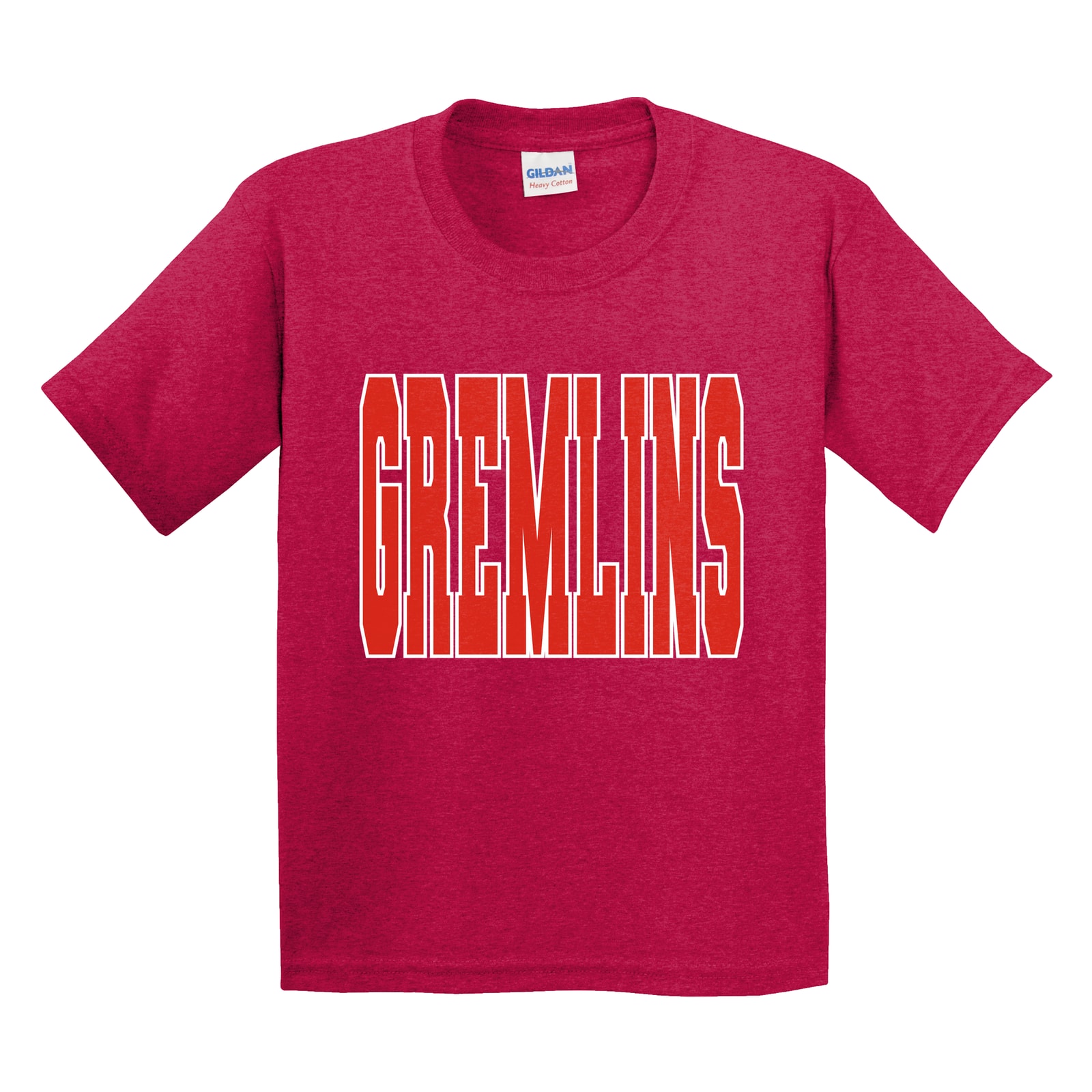 Gremlins Red White Gildan 5000B Youth Tee