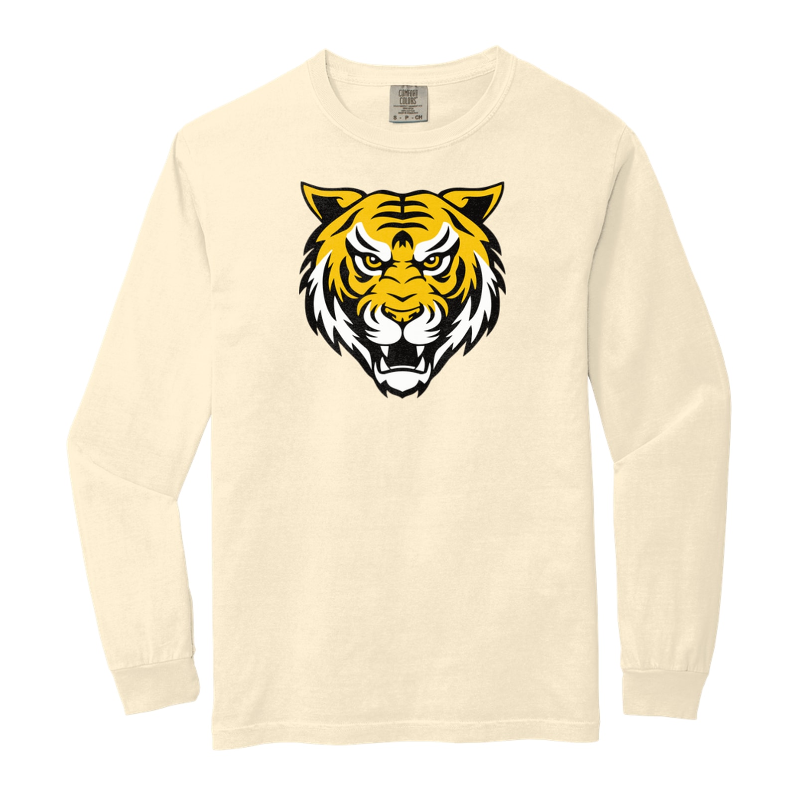 Smith Cotton Tiger Logo Comfort Colors 6014 Long Sleeve