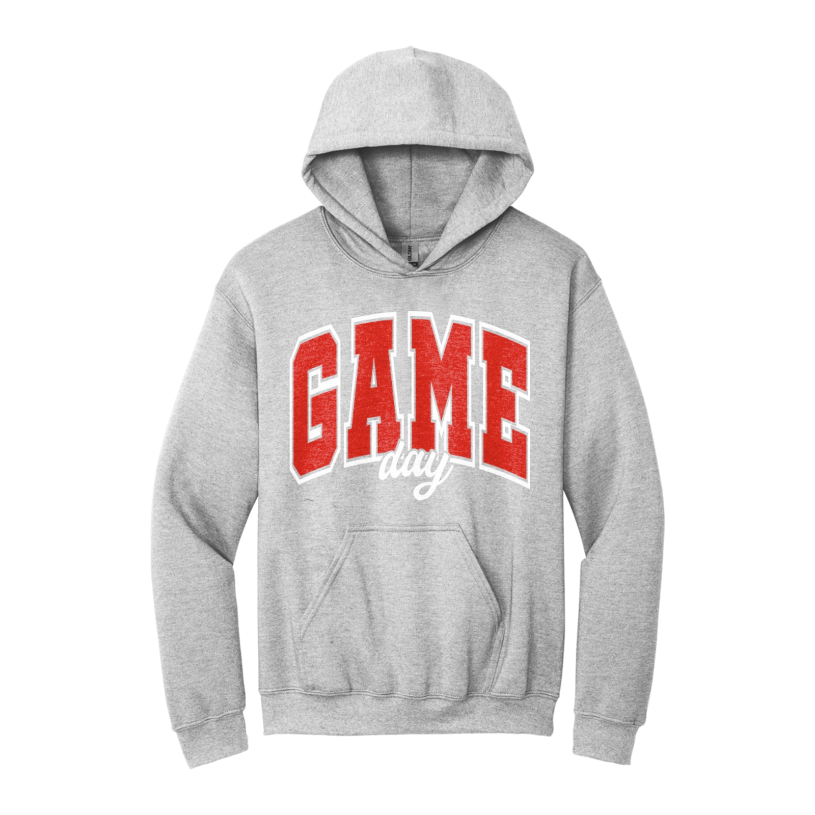 sacred-heart Game Day Arch Sacred Heart Red White Gildan - Heavy Blend Hooded Sweatshirt. 18500