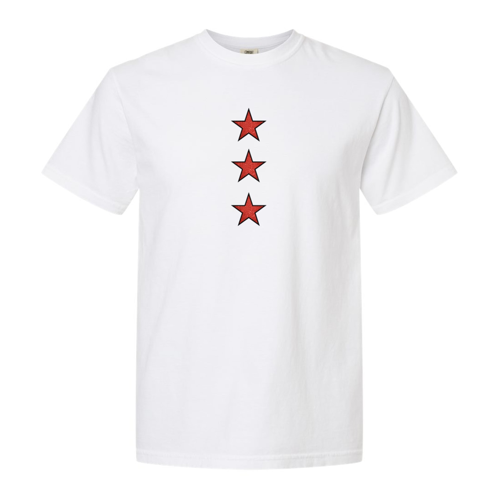 Sacred Heart Glitter Stars