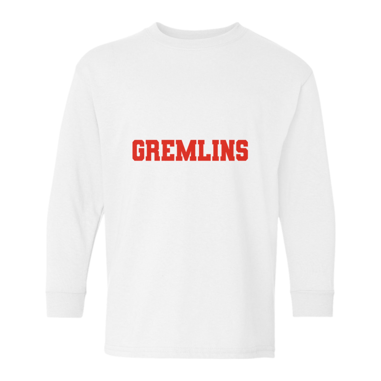 sacred-heart Custom Sweats Gremlins Gildan Youth Heavy Cotton 100% Cotton Long Sleeve T-Shirt. 5400B