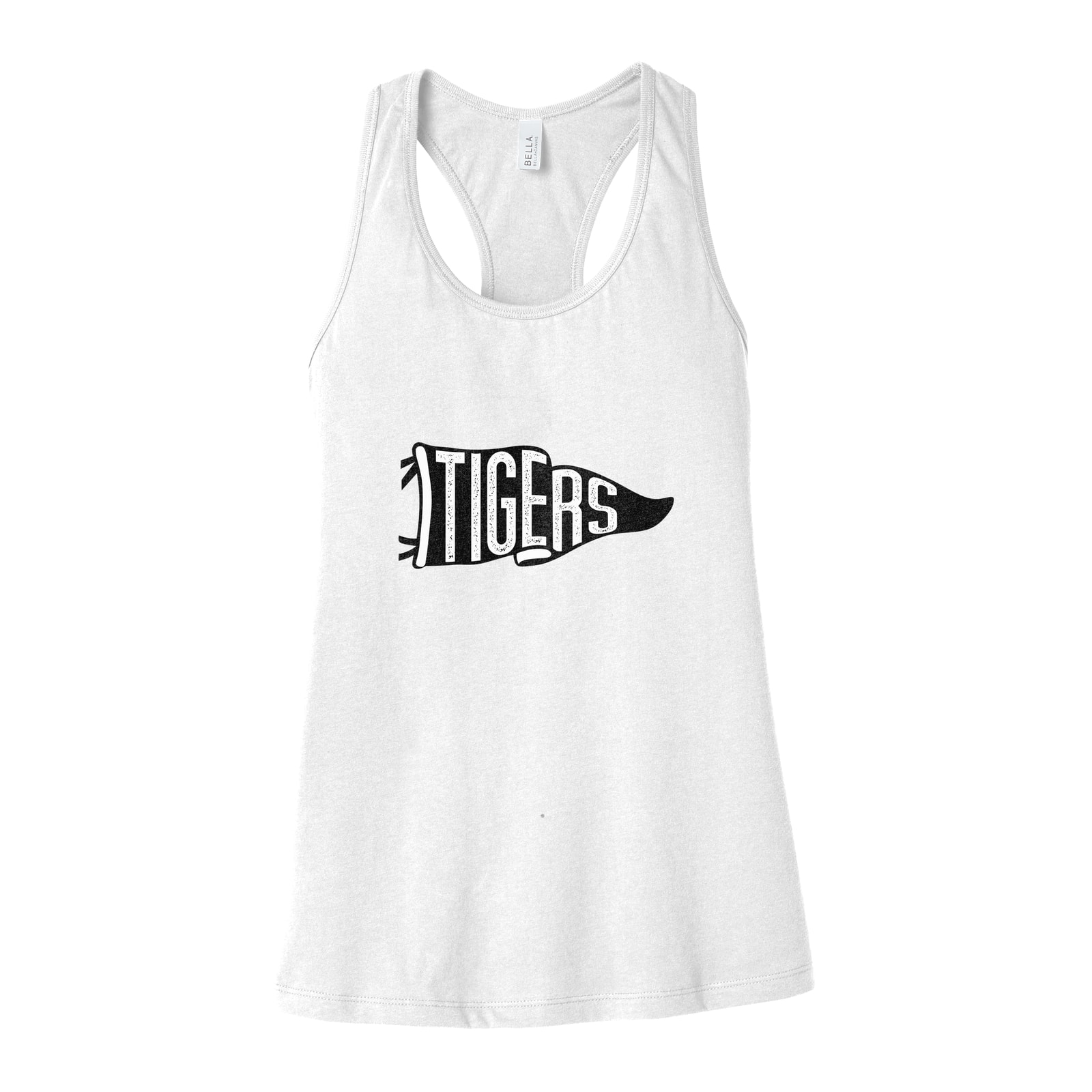 Tigers black tigers Bella+Canvas 6008 Racerback Tank