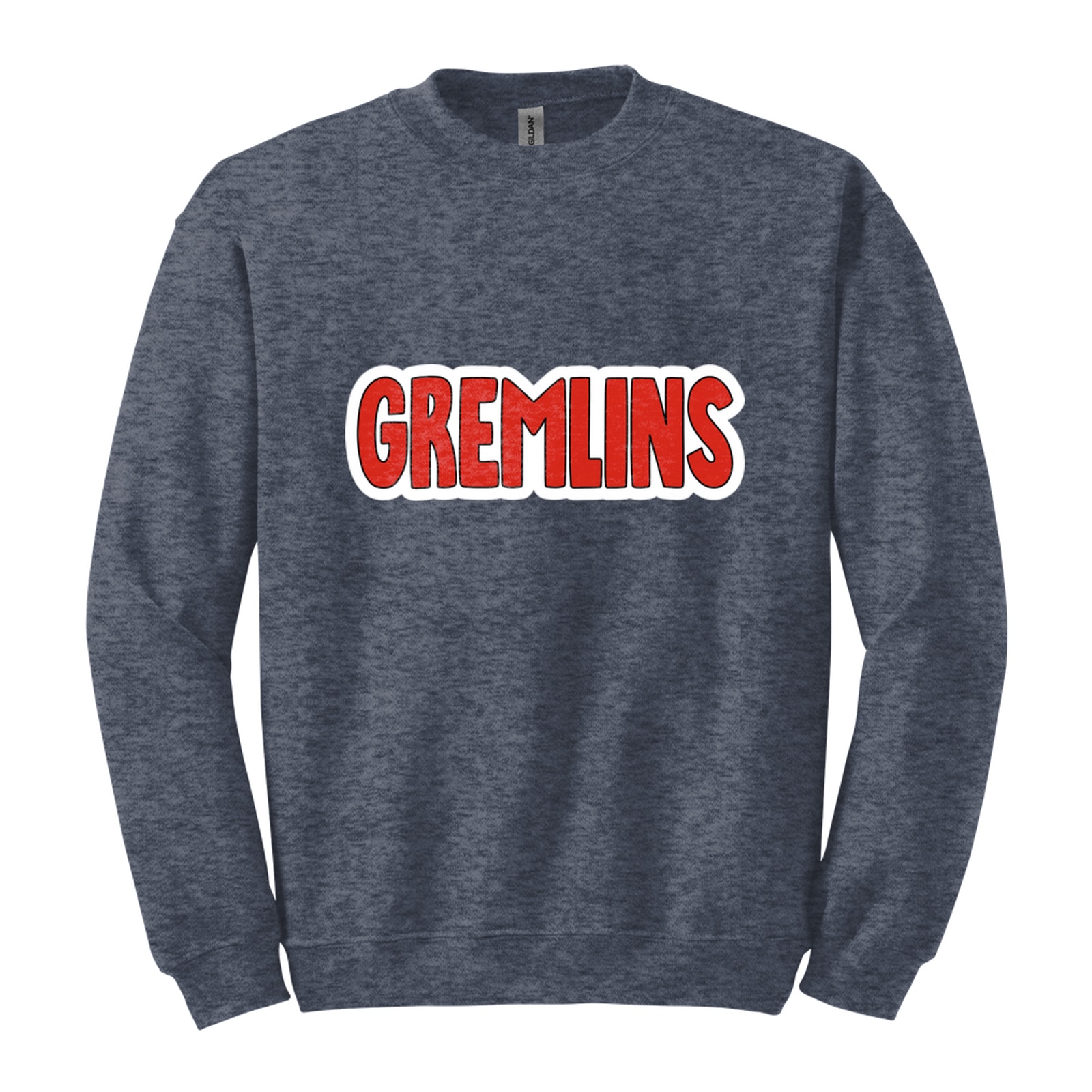 Gremlins bubble red black white Gildan 18000 Fleece