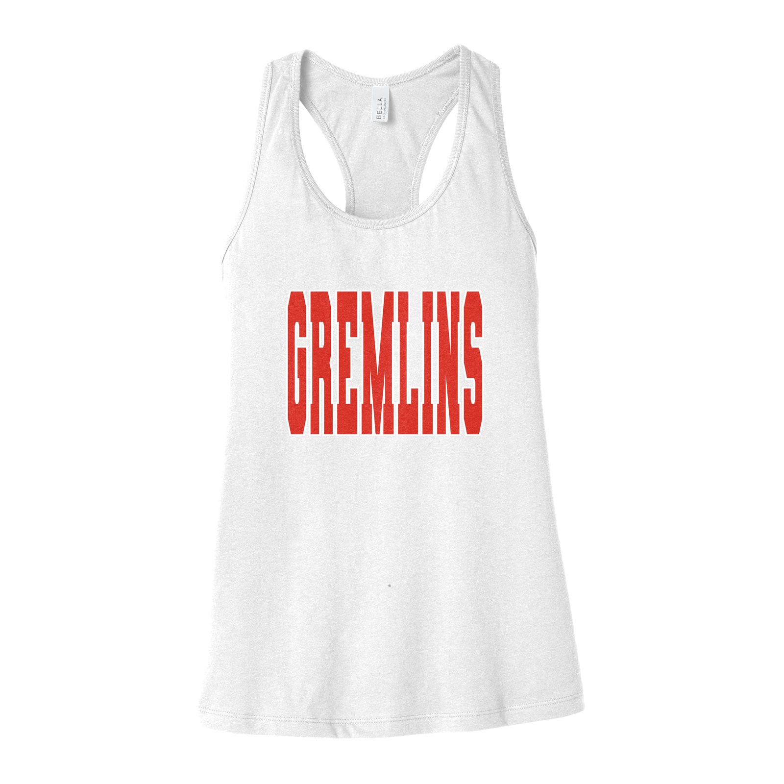 Gremlins Red White Bella+Canvas 6008 Racerback Tank