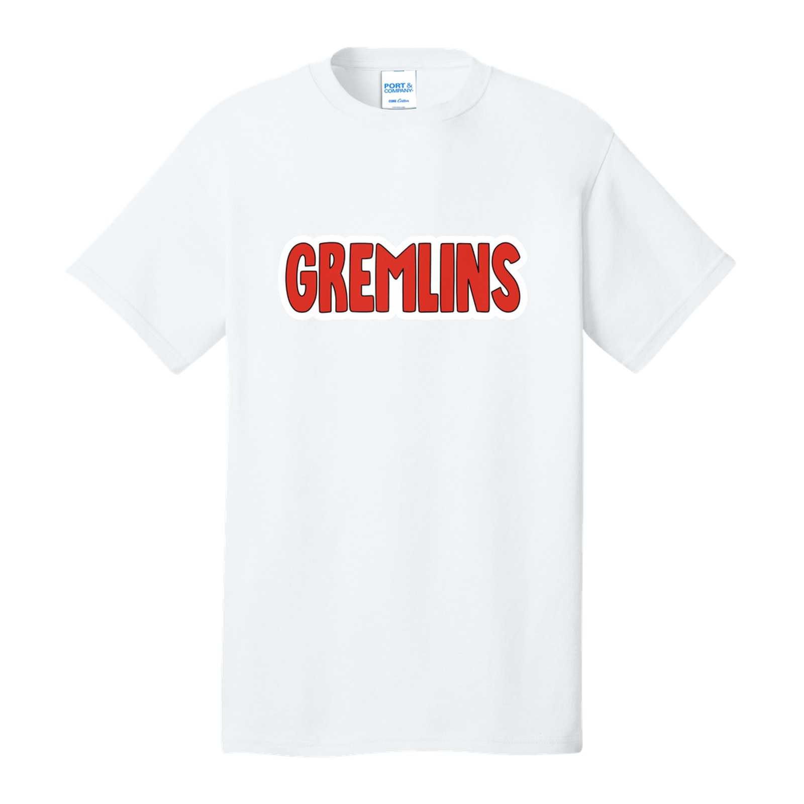 Gremlins bubble red black white Port & Company PC54