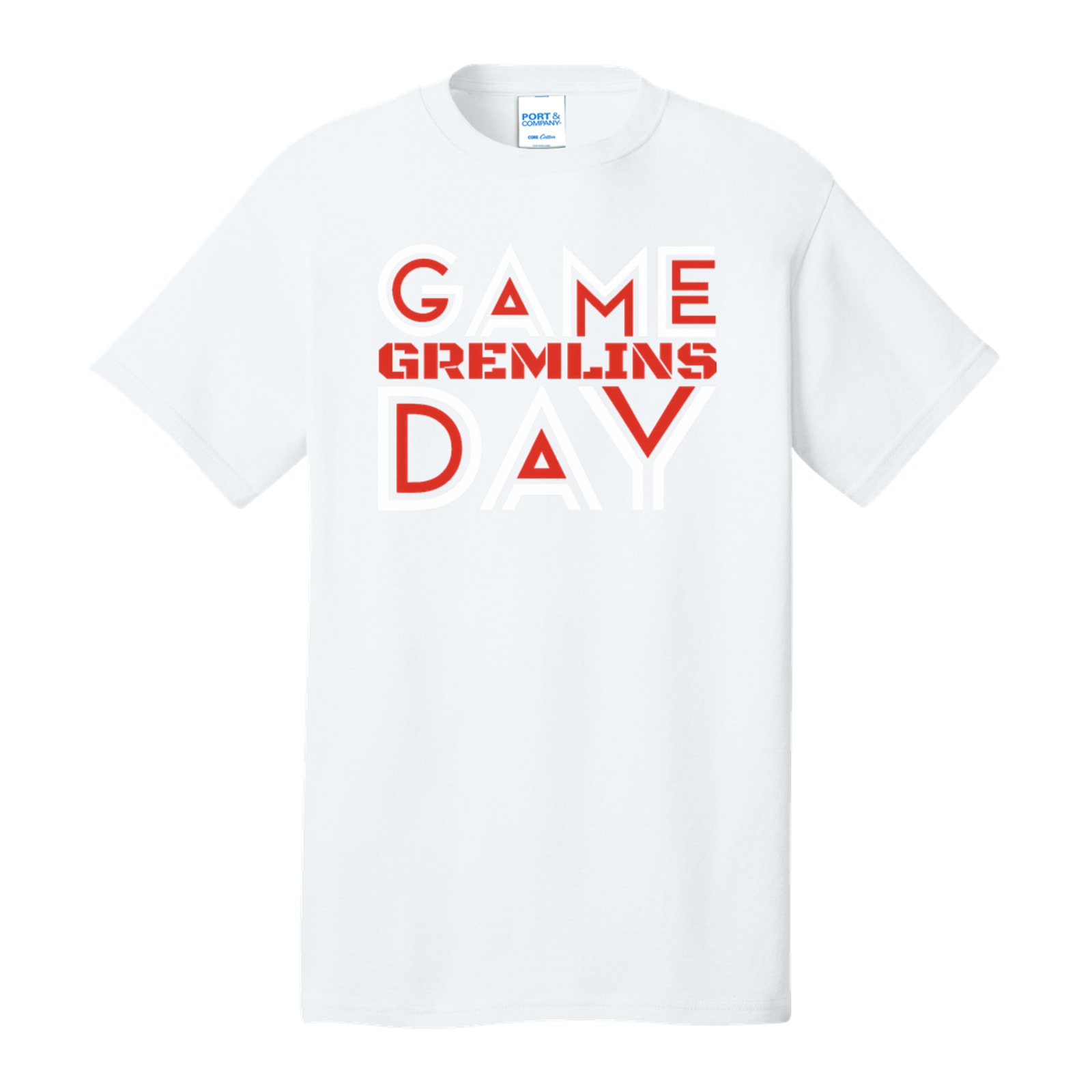 Game Day Gremlins Red White Port & Company PC54